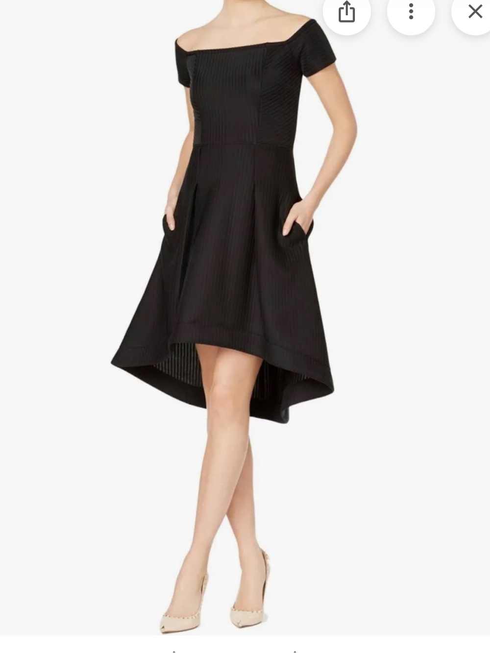 RACHEL Rachel Roy Off-Shoulder High-Low Dress